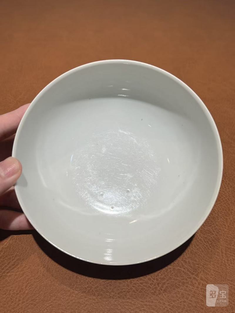 清道光 粉彩三多纹碗 - 图10